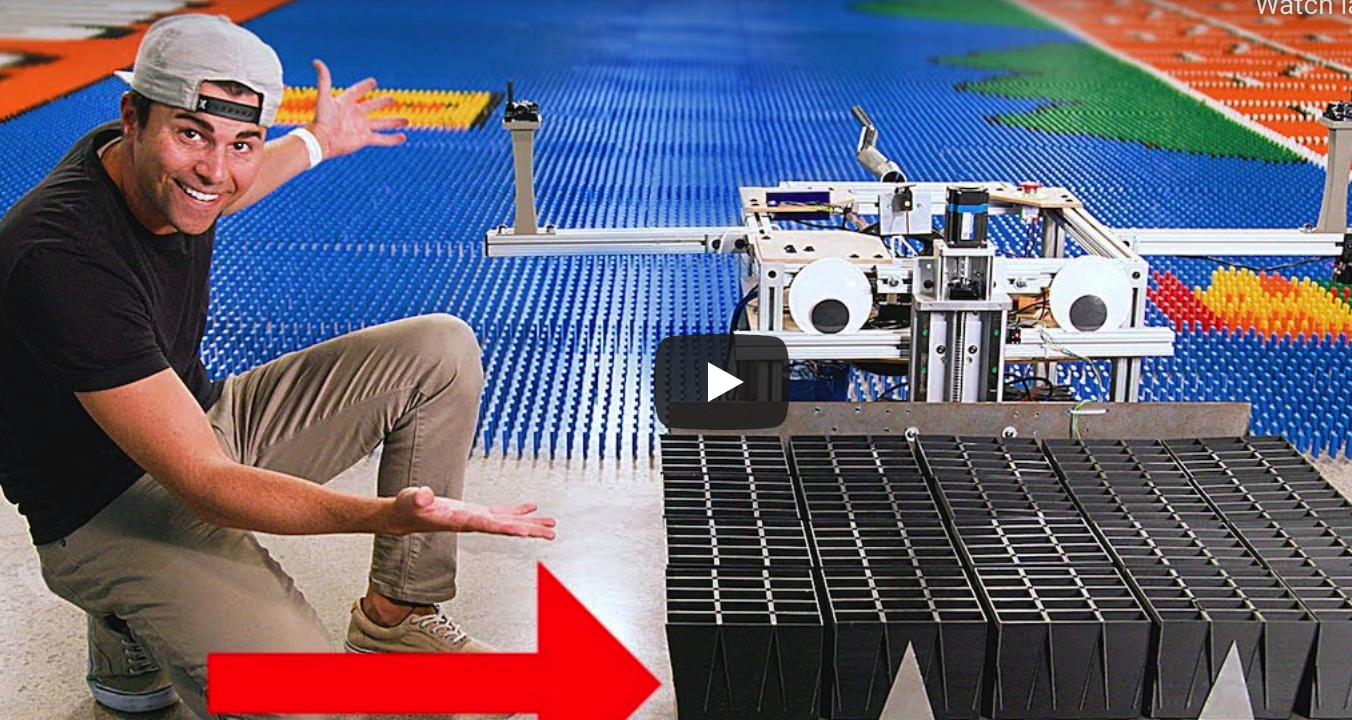 World Record Domino Robot (100K Dominoes In 24 Hours)
